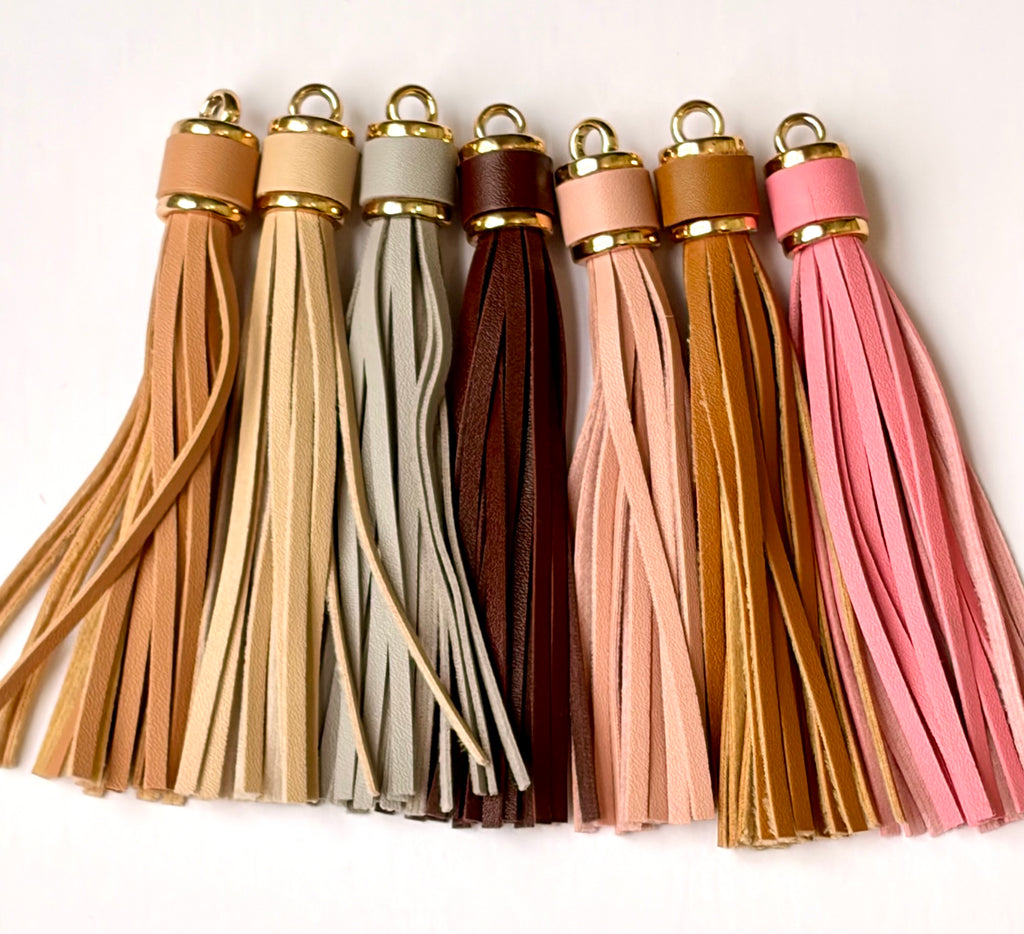 4.3 inch Faux Leather Tassel