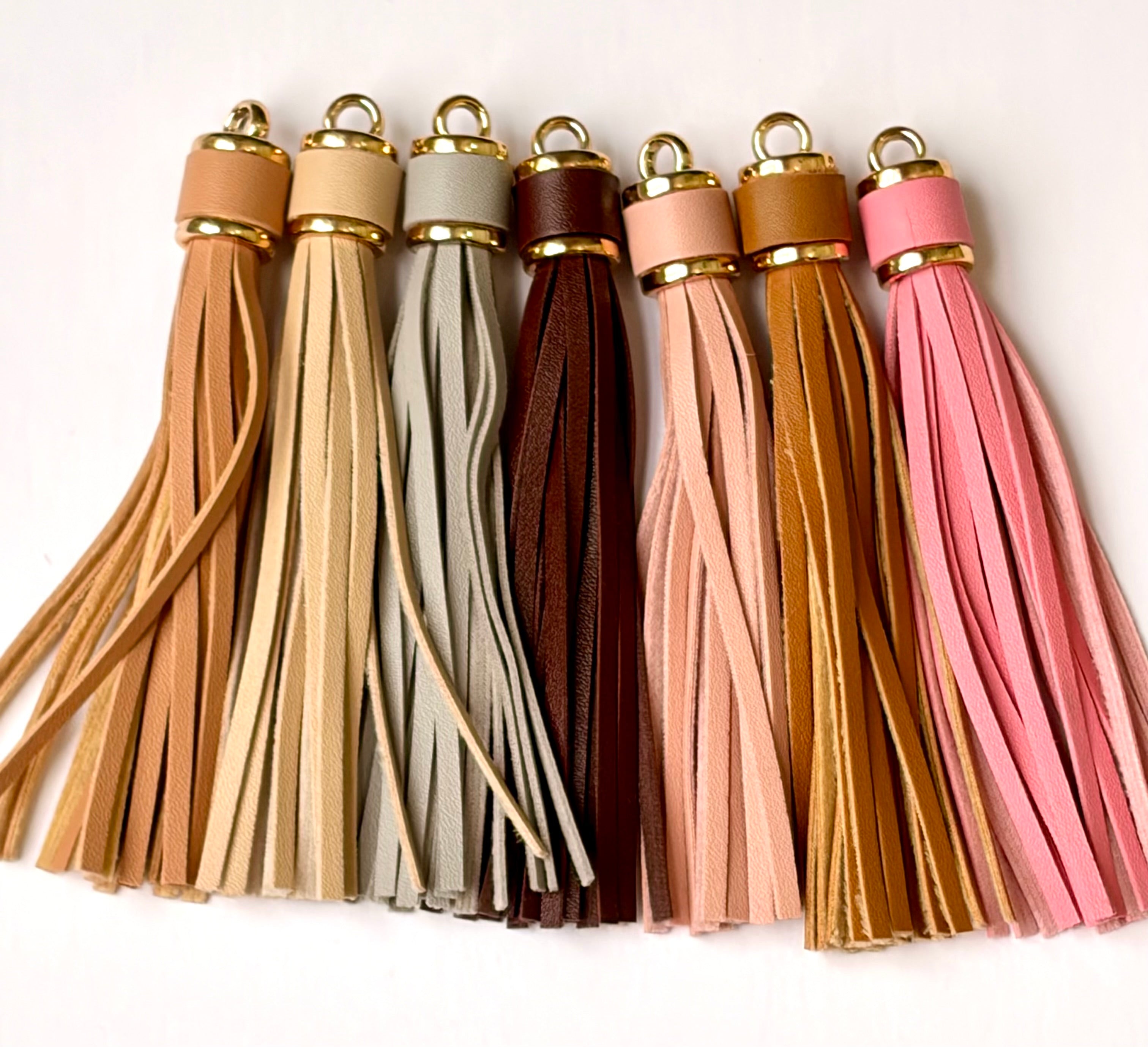 4.3 inch Faux Leather Tassel