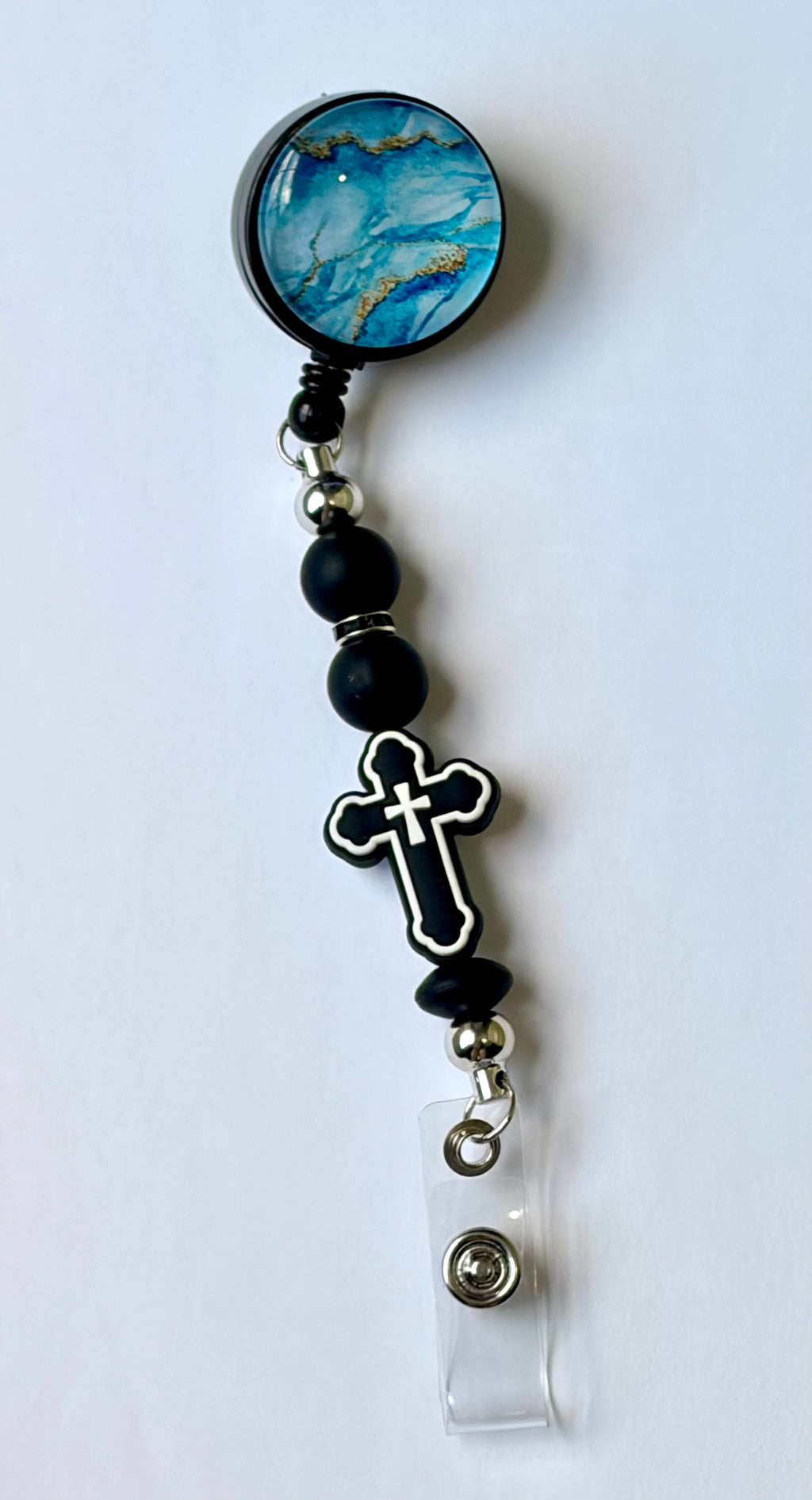 Beaded Badge Reel